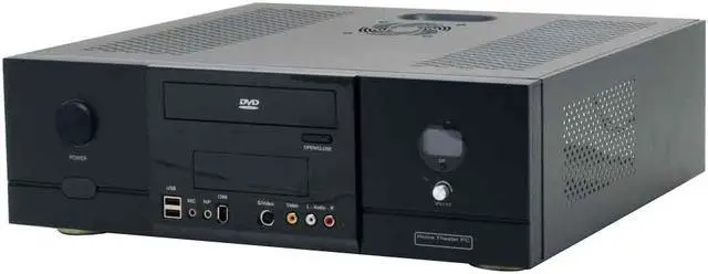 Alt view image 2 of 8 - nMEDIAPC HTPC 280BA Black Aluminum / Steel Micro ATX Desktop Computer Case