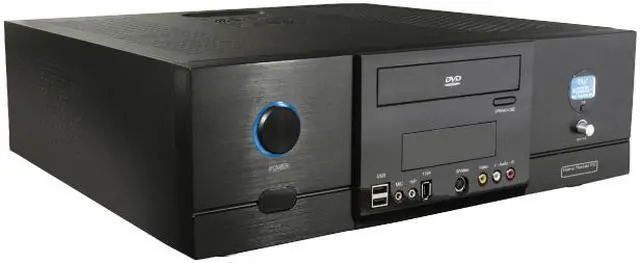 Main image of nMEDIAPC HTPC 280BA Black Aluminum / Steel Micro ATX Desktop Computer Case