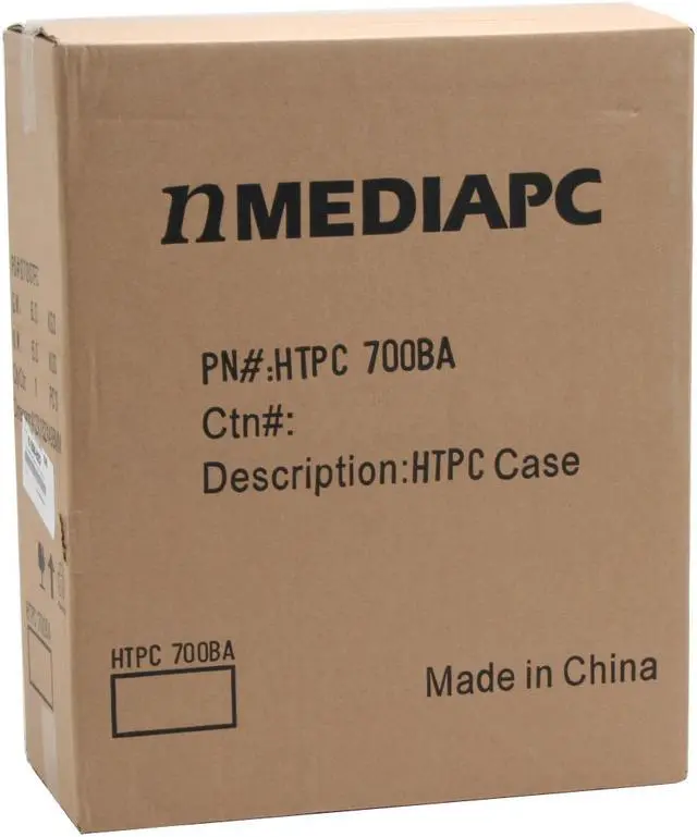 Alt view image 13 of 13 - nMEDIAPC Black Aluminum / Steel HTPC 700BA ATX Media Center / HTPC Case