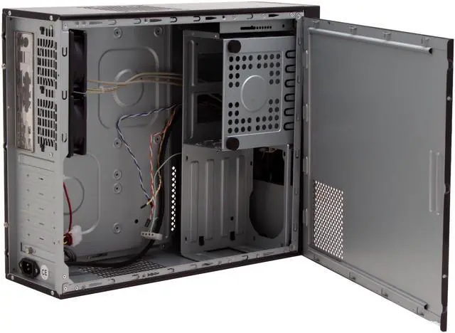Alt view image 8 of 13 - nMEDIAPC Black Aluminum / Steel HTPC 700BA ATX Media Center / HTPC Case