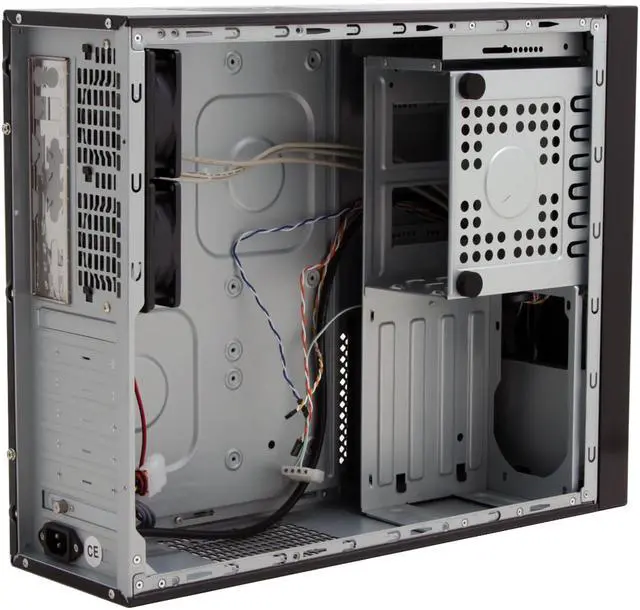 Alt view image 9 of 13 - nMEDIAPC Black Aluminum / Steel HTPC 700BA ATX Media Center / HTPC Case