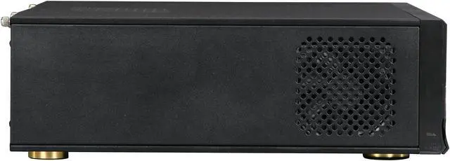 Alt view image 3 of 7 - nMEDIAPC Black Aluminum panel & Steel HTPC 1000B Micro ATX Media Center / HTPC Case