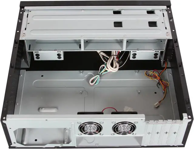 Alt view image 5 of 7 - nMEDIAPC Black Aluminum panel & Steel HTPC 1000B Micro ATX Media Center / HTPC Case