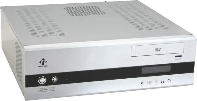 Main image of nMEDIAPC Silver Aluminum panel & Steel HTPC 1000S Micro ATX Media Center / HTPC Case