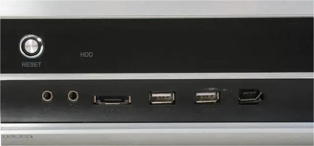 Alt view image 5 of 15 - nMEDIAPC Silver Aluminum panel & Steel HTPC 1000S Micro ATX Media Center / HTPC Case