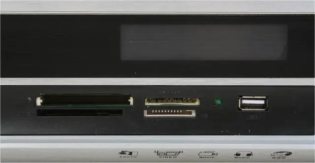 Alt view image 6 of 15 - nMEDIAPC Silver Aluminum panel & Steel HTPC 1000S Micro ATX Media Center / HTPC Case