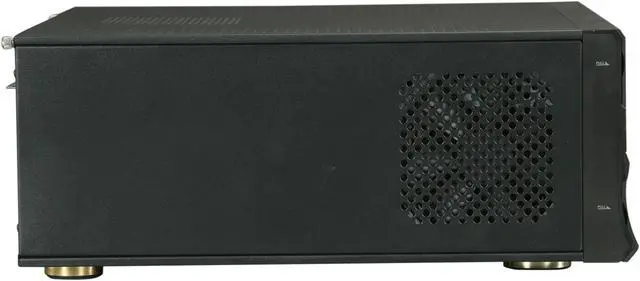 Alt view image 3 of 7 - nMEDIAPC Black Aluminum / Steel HTPC 2000B ATX Media Center / HTPC Case