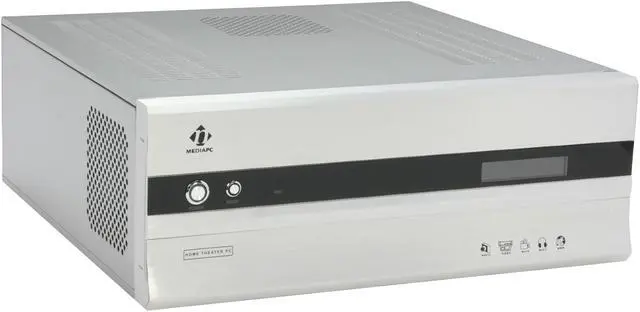 Alt view image 3 of 13 - nMEDIAPC Silver Aluminum / Steel HTPC 2000S ATX Media Center / HTPC Case