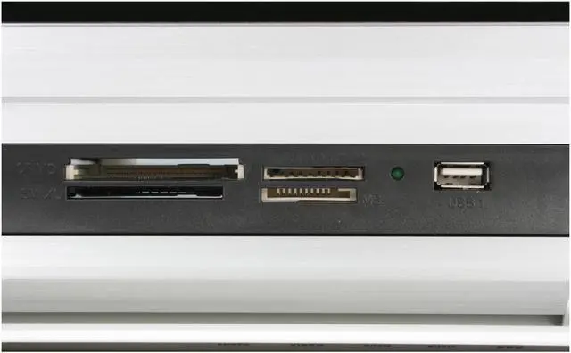 Alt view image 6 of 13 - nMEDIAPC Silver Aluminum / Steel HTPC 2000S ATX Media Center / HTPC Case