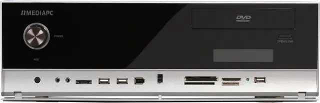 Alt view image 3 of 12 - nMEDIAPC Silver Aluminum / Acrylic / Steel HTPC 5000S Micro ATX Media Center / HTPC Case