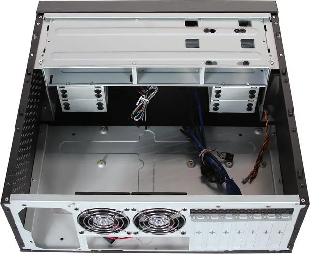 Alt view image 5 of 7 - nMEDIAPC Black Aluminum / Acrylic / Steel HTPC 6000B ATX Media Center / HTPC Case