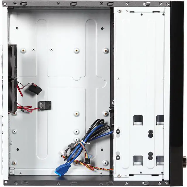 Alt view image 6 of 7 - nMEDIAPC Black Aluminum / Acrylic / Steel HTPC 6000B ATX Media Center / HTPC Case