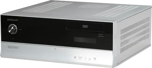 Alt view image 3 of 12 - nMEDIAPC Silver Aluminum / Acrylic / Steel HTPC 6000S ATX Media Center / HTPC Case