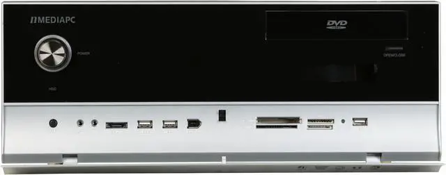 Alt view image 4 of 12 - nMEDIAPC Silver Aluminum / Acrylic / Steel HTPC 6000S ATX Media Center / HTPC Case
