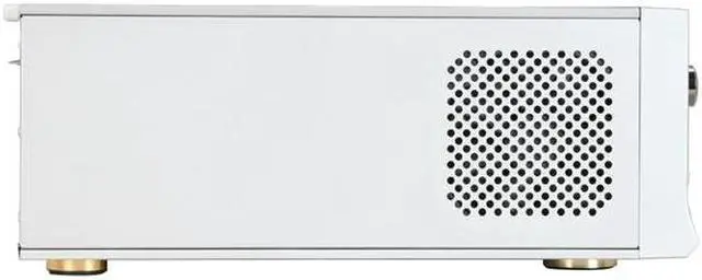 Alt view image 7 of 12 - nMEDIAPC Silver Aluminum / Acrylic / Steel HTPC 6000S ATX Media Center / HTPC Case