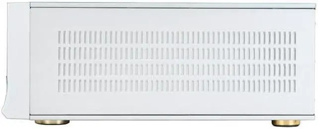 Alt view image 9 of 12 - nMEDIAPC Silver Aluminum / Acrylic / Steel HTPC 6000S ATX Media Center / HTPC Case