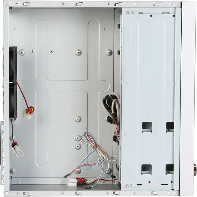 Alt view image 10 of 12 - nMEDIAPC Silver Aluminum / Acrylic / Steel HTPC 6000S ATX Media Center / HTPC Case