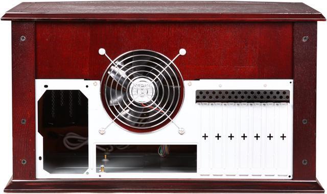 Alt view image 4 of 7 - nMEDIAPC Red Wood Wood/Steel HTPC 8000 ATX Media Center / HTPC Case