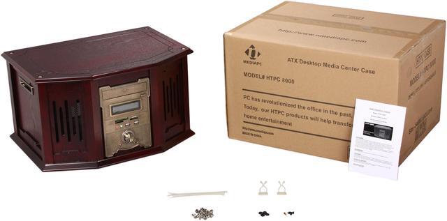 Alt view image 7 of 7 - nMEDIAPC Red Wood Wood/Steel HTPC 8000 ATX Media Center / HTPC Case