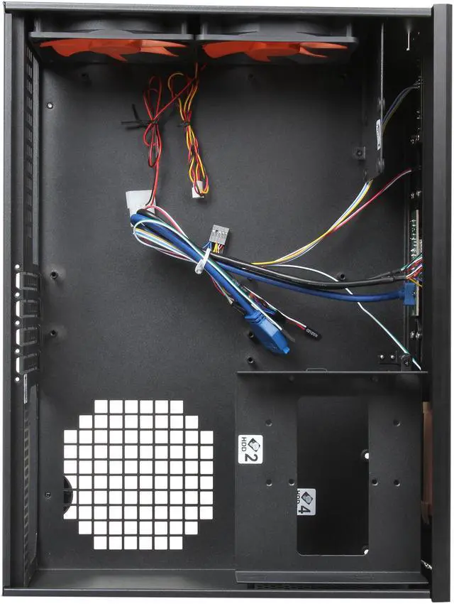 Alt view image 7 of 8 - nMEDIAPC Black Aluminum Panel & Steel (1.0mm SECC) HTPC 7000B Micro ATX Media Center/ HTPC Case