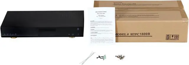 Alt view image 5 of 5 - nMEDIAPC Black Steel (1.0mm SECC) HTPC 1800B Mini ITX Media Center / HTPC Case