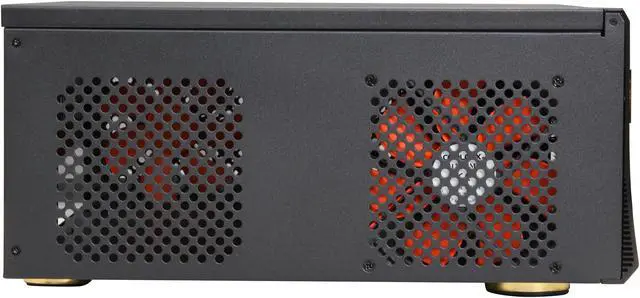 Alt view image 3 of 7 - nMEDIAPC Black Aluminum Panel & Steel (1.0mm SECC) HTPC 2800B ATX Media Center / HTPC Case