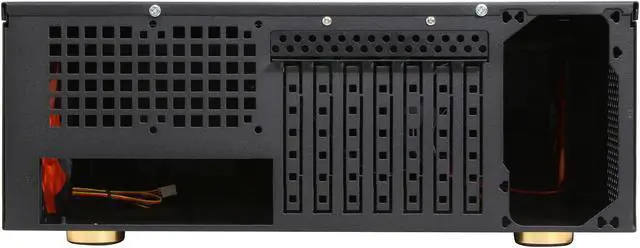 Alt view image 4 of 7 - nMEDIAPC Black Aluminum Panel & Steel (1.0mm SECC) HTPC 2800B ATX Media Center / HTPC Case