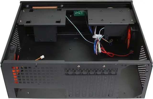 Alt view image 5 of 7 - nMEDIAPC Black Aluminum Panel & Steel (1.0mm SECC) HTPC 2800B ATX Media Center / HTPC Case