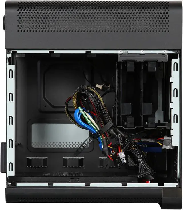 Alt view image 6 of 9 - EVGA Hadron Hydro Mini-ITX Chassis Black with 500W 80Plus Gold Power Supply (110-MW-1002-K1)