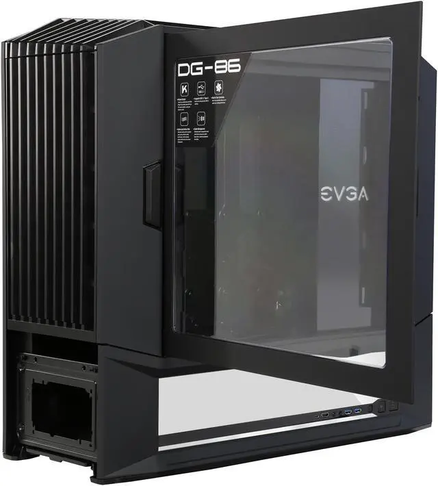 Alt view image 8 of 10 - EVGA DG-86 Gaming Case, 100-E1-1014-K0, Full Tower, K-Boost, Software Fan Controller