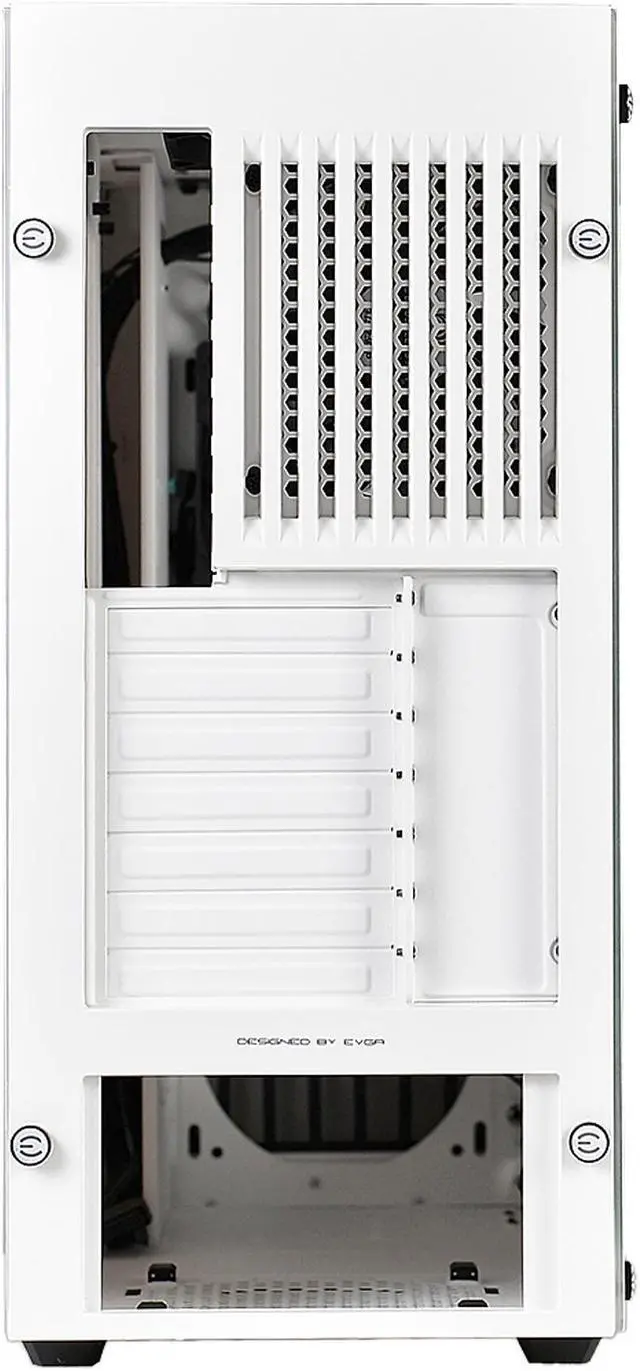 Alt view image 8 of 10 - EVGA DG-76 Alpine White Mid-Tower, 2 Sides of Tempered Glass, RGB LED and Control Board, Gaming Case 166-W1-2232-KR