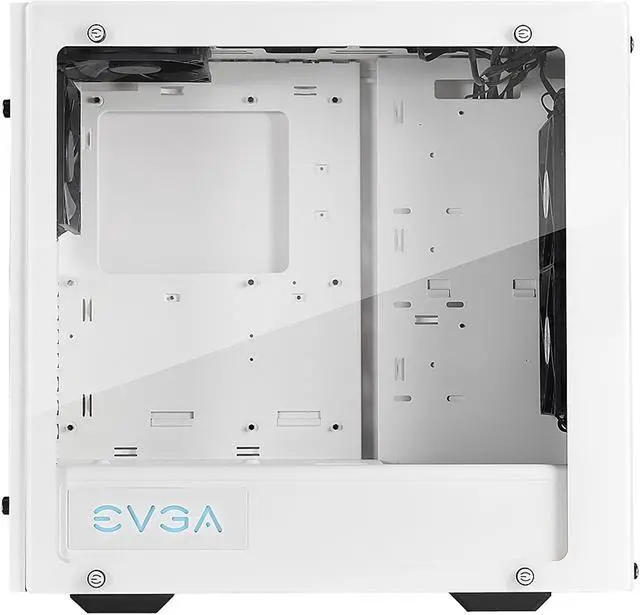 Alt view image 3 of 10 - EVGA DG-76 Alpine White Mid-Tower, 2 Sides of Tempered Glass, RGB LED and Control Board, Gaming Case 166-W1-2232-KR