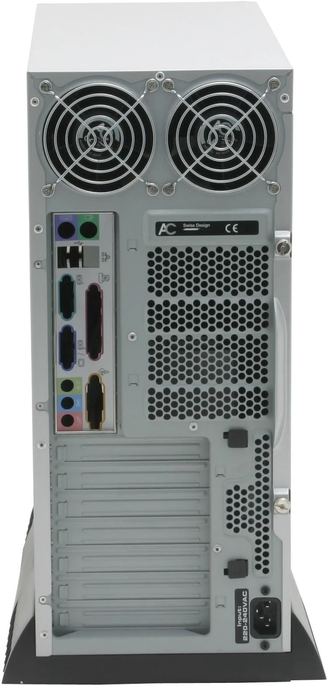 Alt view image 8 of 10 - Arctic-Cooling SILENTIUM T2 Silver Steel ATX Full Tower Computer Case 350W Power Supply