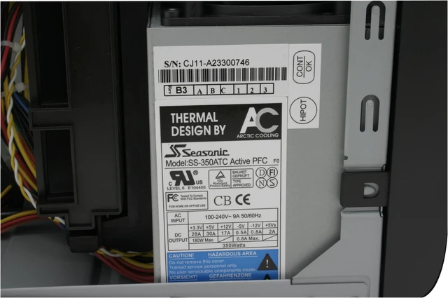 Alt view image 7 of 10 - Arctic-Cooling SILENTIUM T2 Silver Steel ATX Full Tower Computer Case 350W Power Supply
