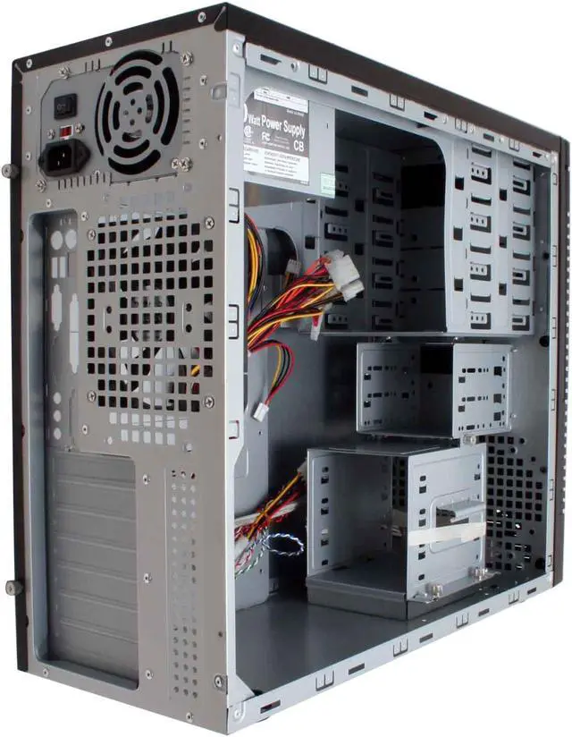 Alt view image 10 of 16 - XION Ultimate Engineering XON-001 Black SECC Steel ATX Mid Tower Computer Case 450W Power Supply