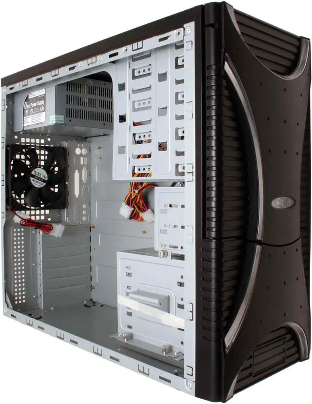 Alt view image 11 of 16 - XION Ultimate Engineering XON-001 Black SECC Steel ATX Mid Tower Computer Case 450W Power Supply