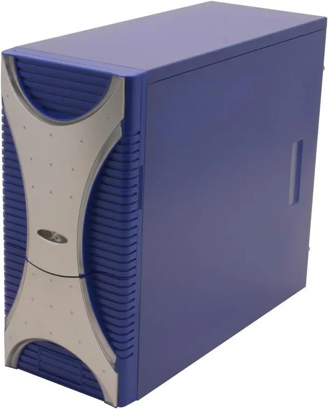 Alt view image 4 of 13 - XION Ultimate Engineering XON-004 Blue/Silver Steel ATX Mid Tower Computer Case 450W Power Supply