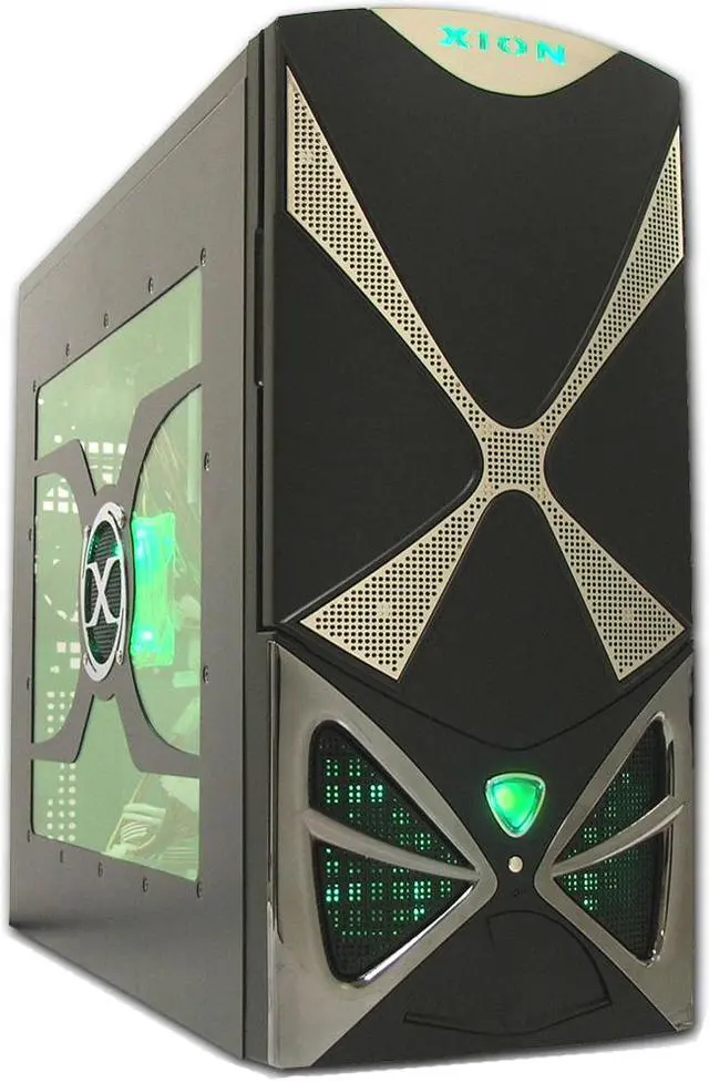 Main image of XION II XON-101 Black Steel ATX Mid Tower Computer Case 450W Power Supply