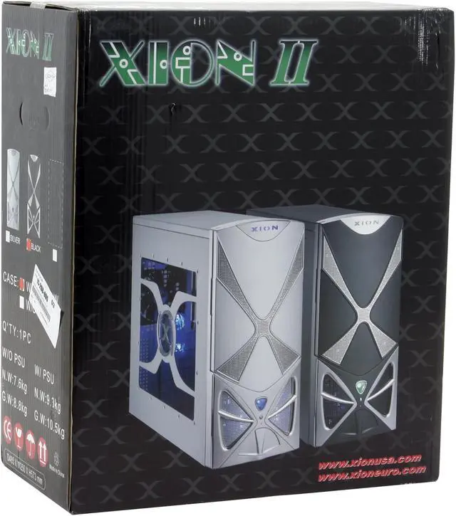 Alt view image 14 of 15 - XION II XON-101 Black Steel ATX Mid Tower Computer Case 450W Power Supply