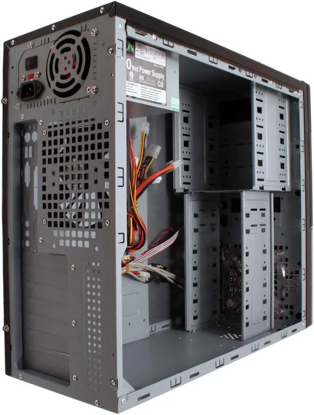 Alt view image 10 of 15 - XION II XON-101 Black Steel ATX Mid Tower Computer Case 450W Power Supply