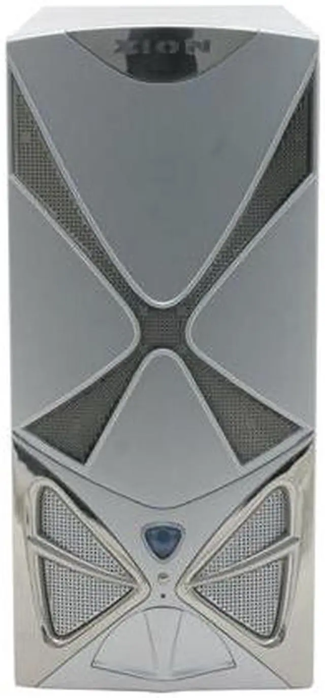 Alt view image 3 of 15 - XION II XON-102 Silver Steel ATX Mid Tower Computer Case 450W Power Supply