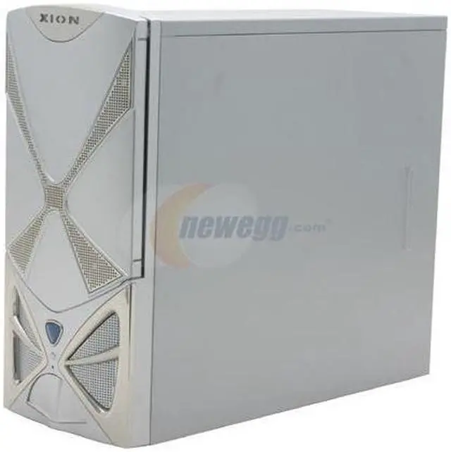 Alt view image 2 of 15 - XION II XON-102 Silver Steel ATX Mid Tower Computer Case 450W Power Supply