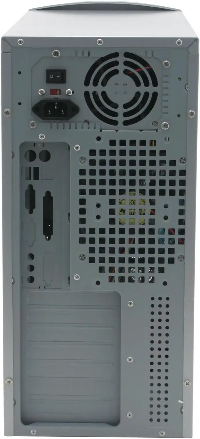 Alt view image 8 of 15 - XION II XON-102 Silver Steel ATX Mid Tower Computer Case 450W Power Supply