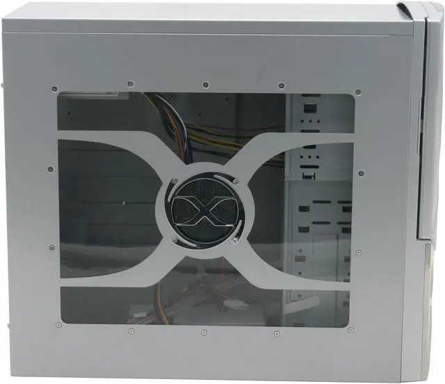 Alt view image 7 of 15 - XION II XON-102 Silver Steel ATX Mid Tower Computer Case 450W Power Supply