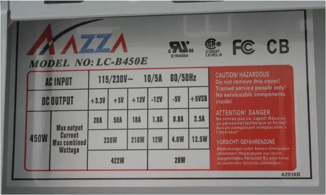 Alt view image 12 of 15 - XION II XON-102 Silver Steel ATX Mid Tower Computer Case 450W Power Supply