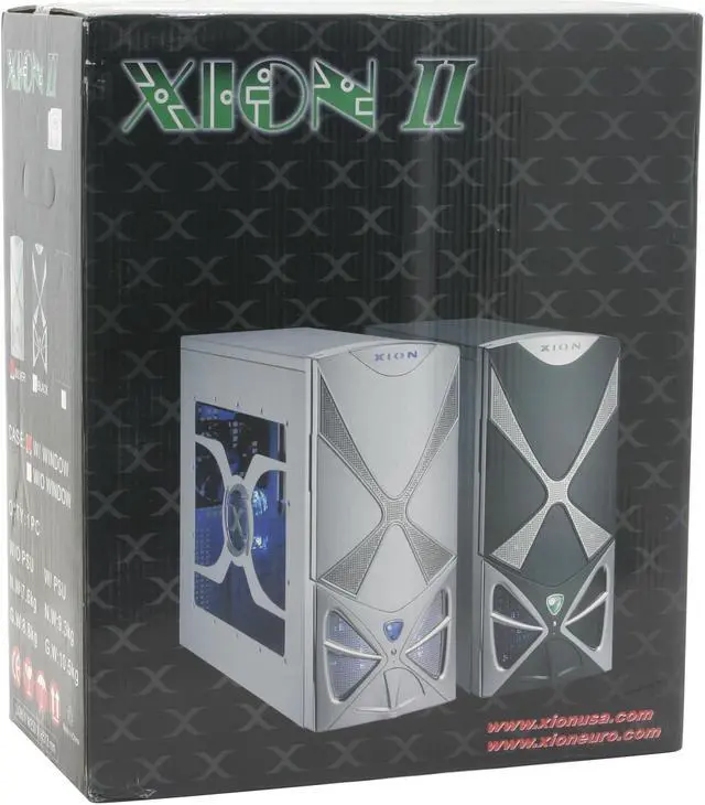 Alt view image 15 of 15 - XION II XON-102 Silver Steel ATX Mid Tower Computer Case 450W Power Supply