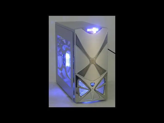 Alt view image 14 of 15 - XION II XON-102 Silver Steel ATX Mid Tower Computer Case 450W Power Supply