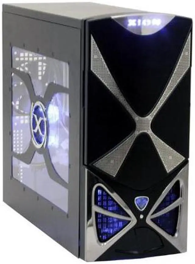 Alt view image 11 of 17 - XION II XON-103 Black SECC Steel ATX Mid Tower Computer Case 450W Power Supply