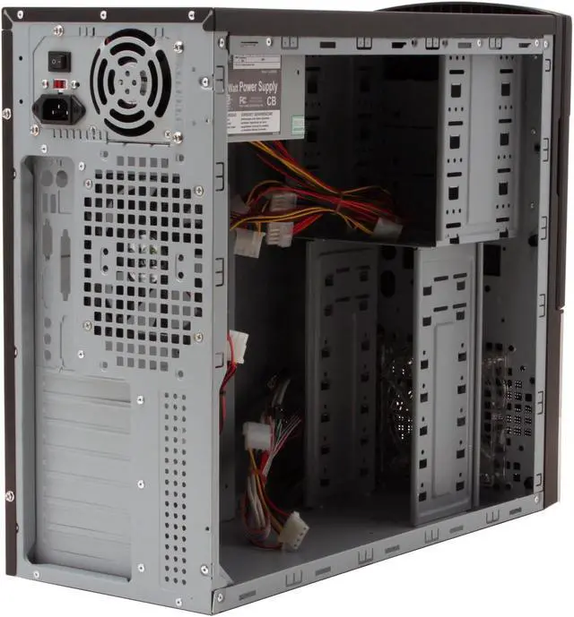 Alt view image 9 of 17 - XION II XON-103 Black SECC Steel ATX Mid Tower Computer Case 450W Power Supply