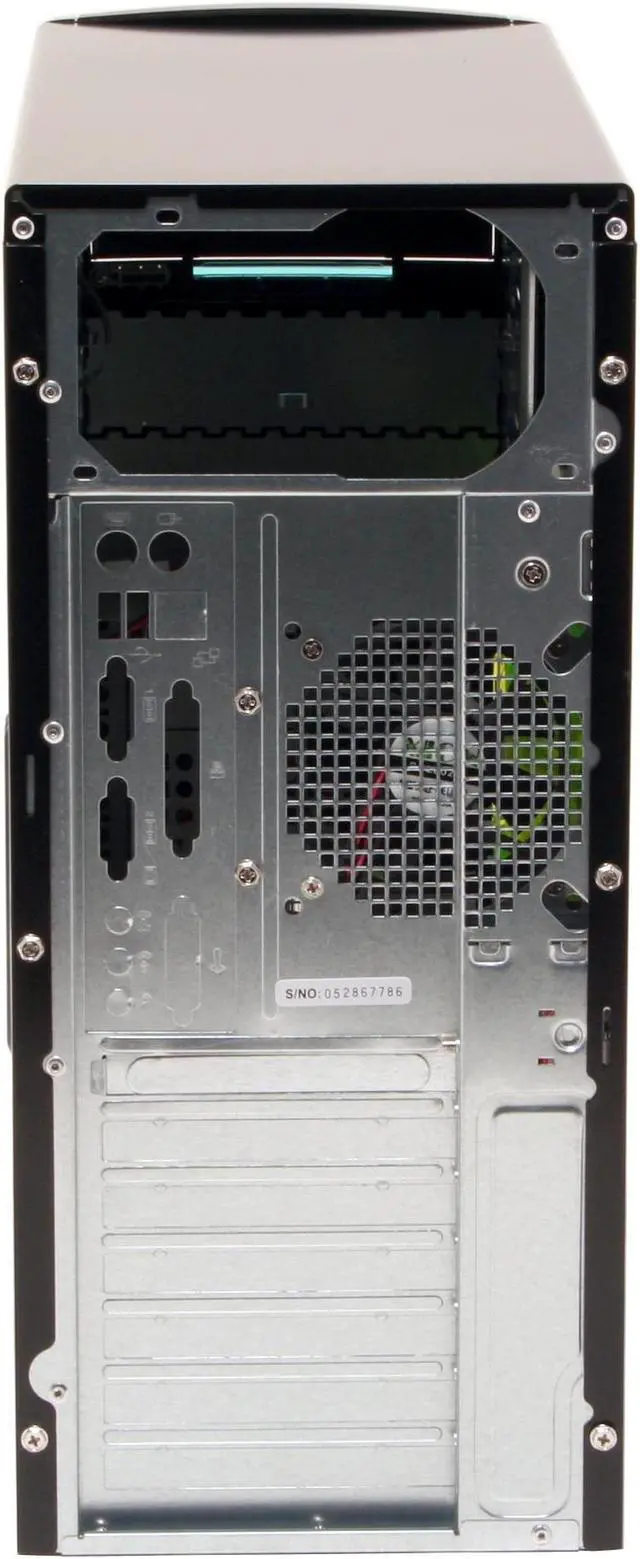 Alt view image 13 of 16 - XION Solaris XON-403 Black with Green LED Light Steel ATX Mid Tower Computer Case